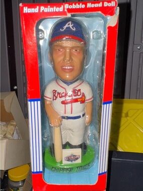 Bobble Dobbles Chipper Jones Atlanta Braves Hand Painted Bobblehead MPN 18872